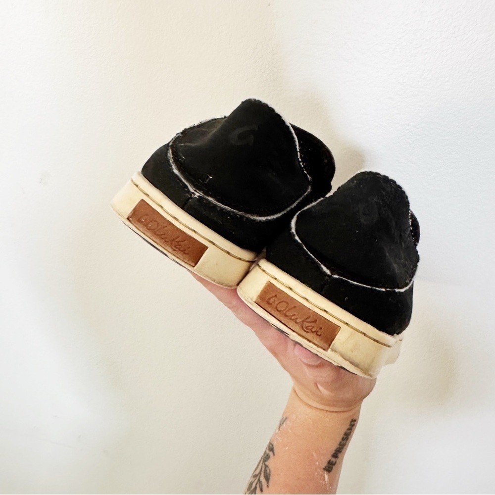 Olukai Pehuea Black slip ons 7.5 women’s - Picture 4 of 7